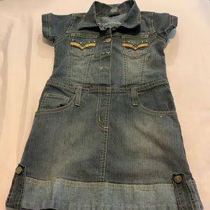 Girls denim dress
